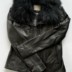 SOIA & KYO LEATHER JACKET